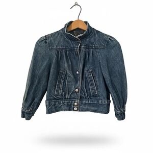 Vintage Toddler Brite N Sassy Jean Denim Cotton Jacket Retro 90s 6X